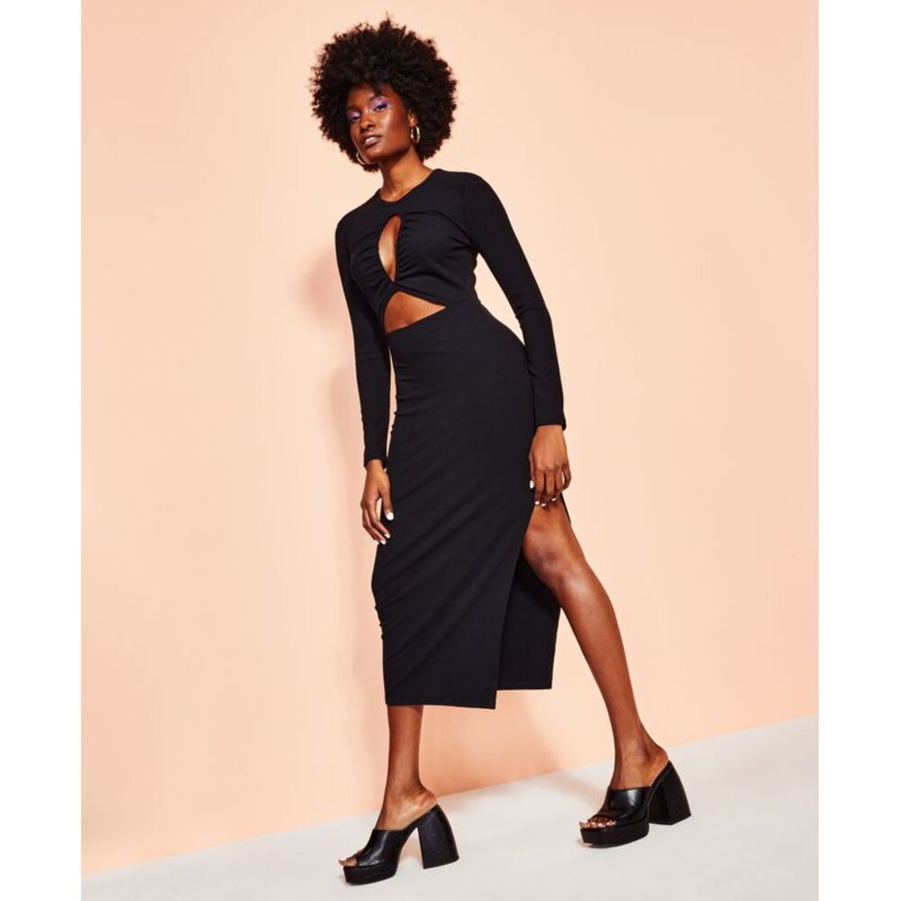 Royalty By Maluma Cutout Knit Maxi Dress